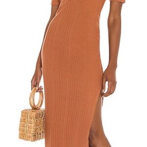 House of Harlow 1960 Terracotta Midi Dress Size S worn once. All seasons dress
